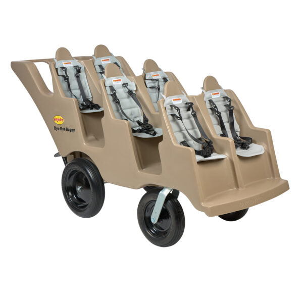 6 Passenger BYE BYE BUGGY - Tan with Gray Cushions