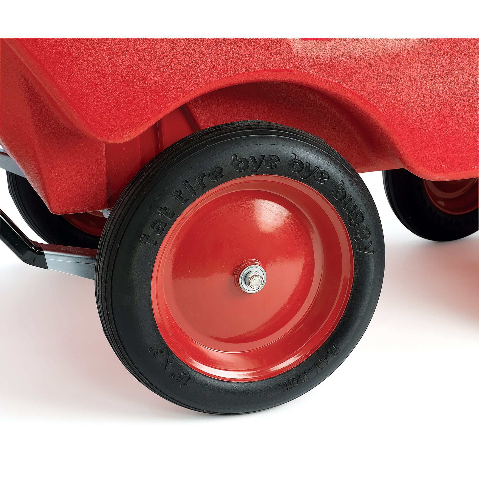 6 Passenger BYE BYE BUGGY Never Flat "Fat Tire" Red/Stripe