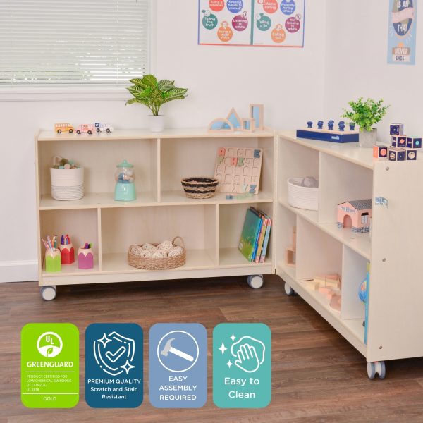 Mobile 30"H 2-Shelf Fold-N-Lock Storage - RTA