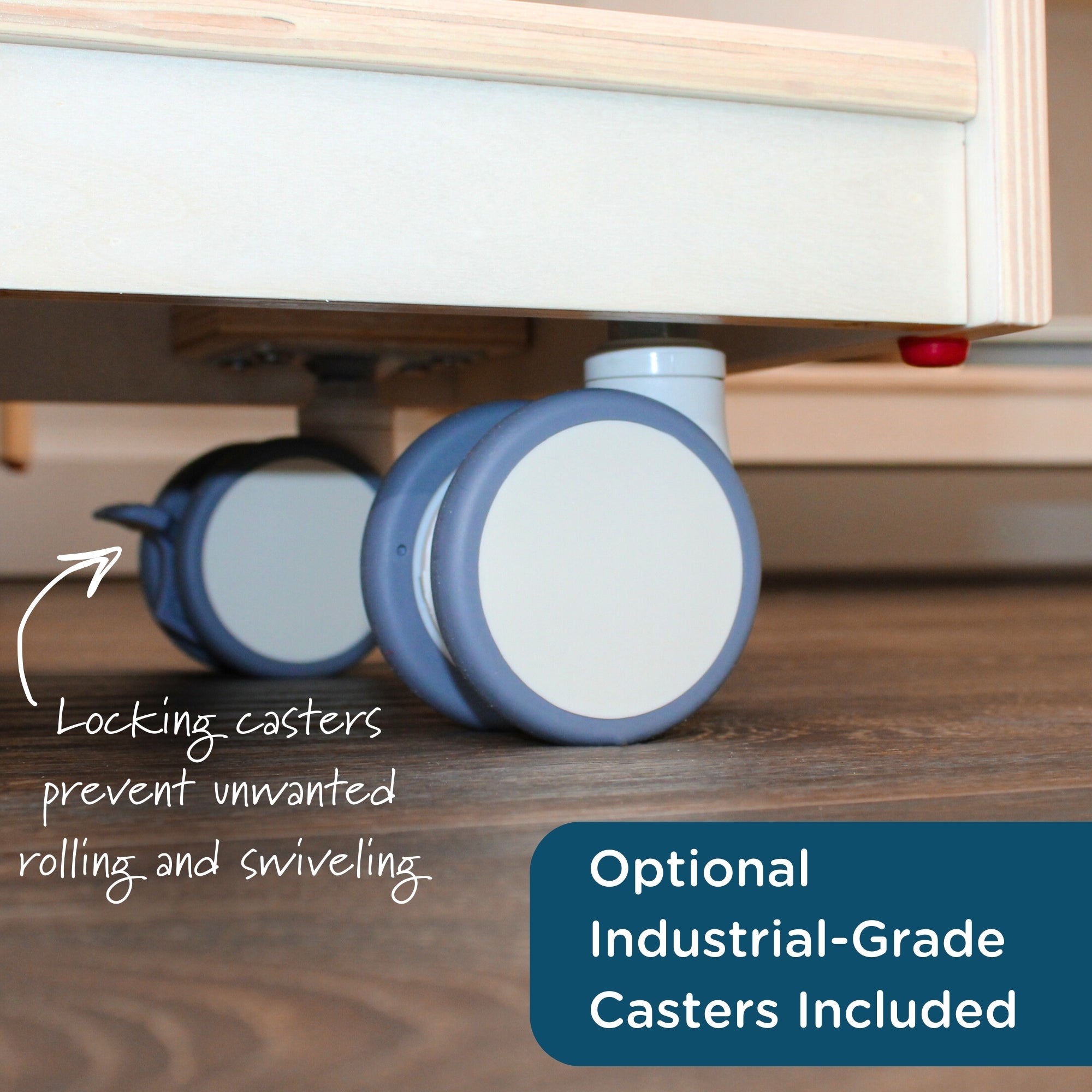 Mobile 30"H 2-Shelf Fold-N-Lock Storage - RTA