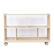 Mobile 29"H 2-Shelf Storage with Clear Back - RTA