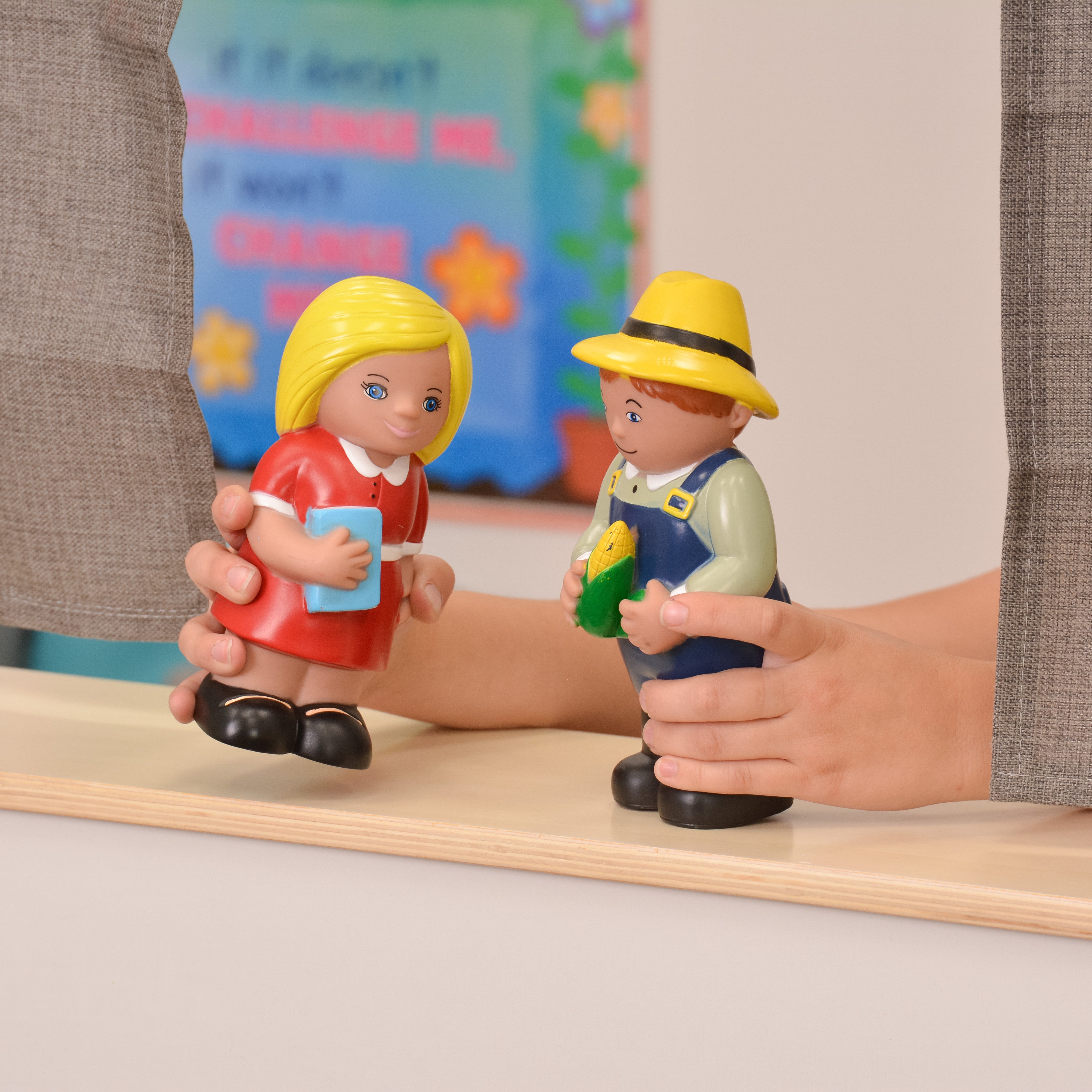 Puppet Theatre with Dry Erase Board - Assembled