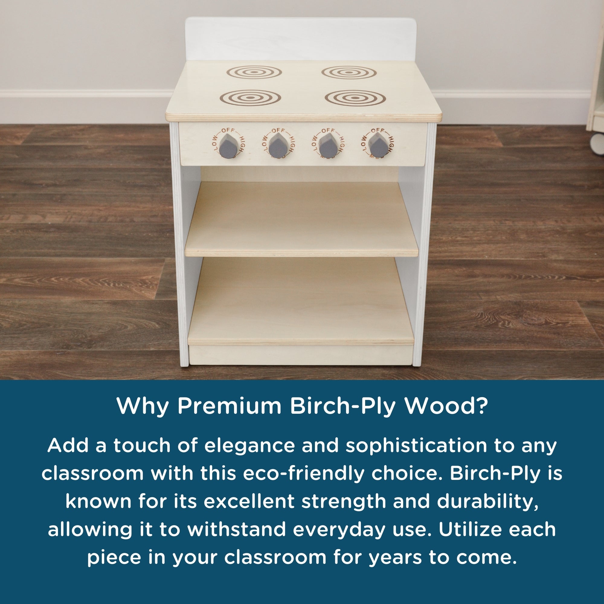 White Toddler Stove - Assembled