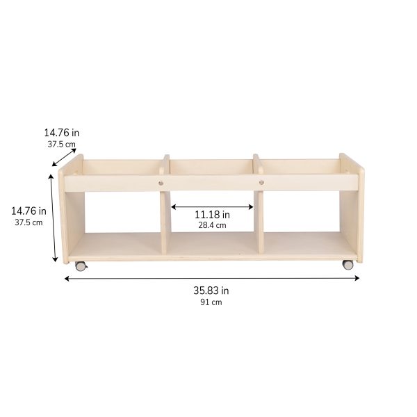 Mobile 12"H Toddler Storage Center - Assembled