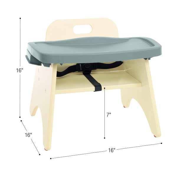 7"H Feeding Chair with Tray - Assembled