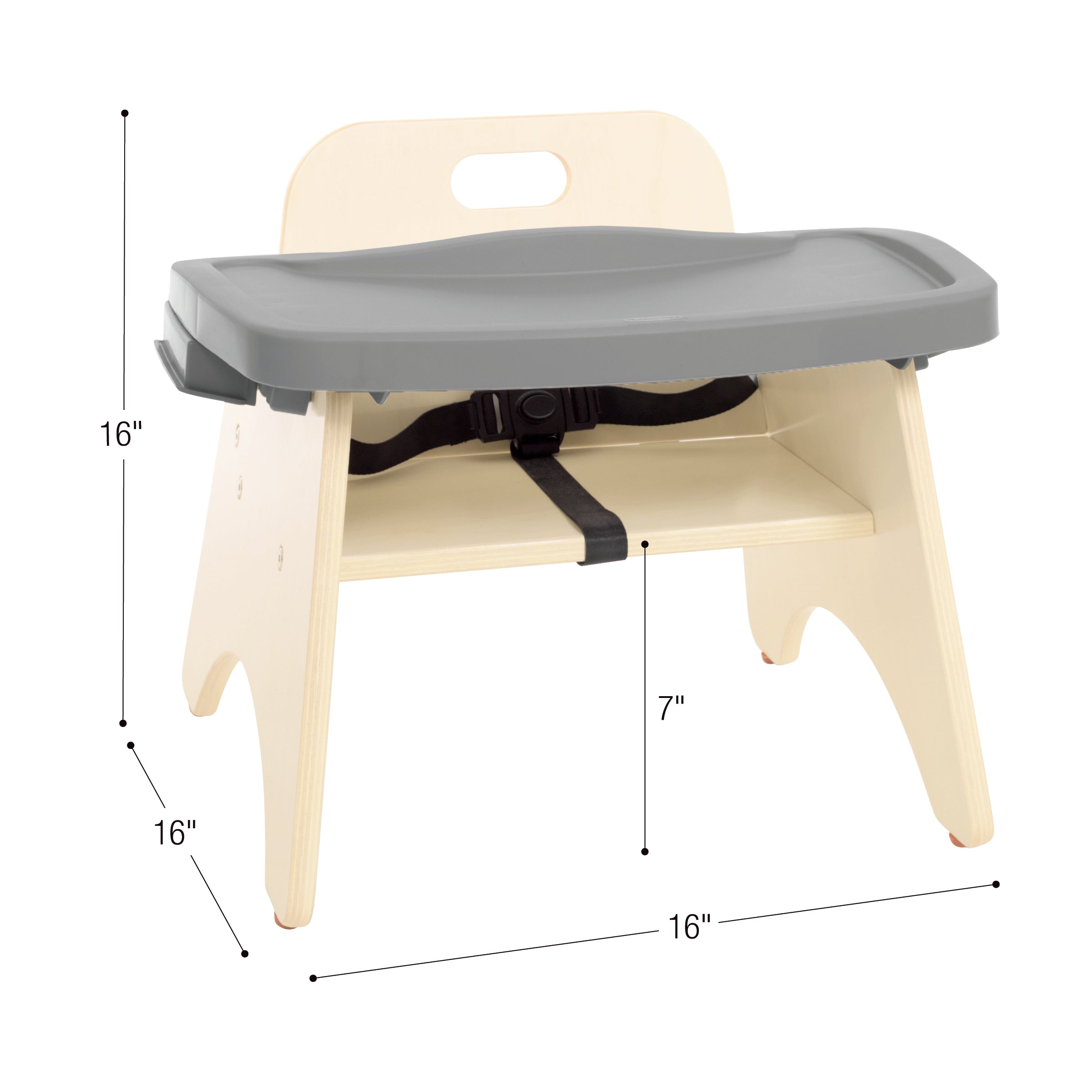 5"H Feeding Chair with Tray - Assembled