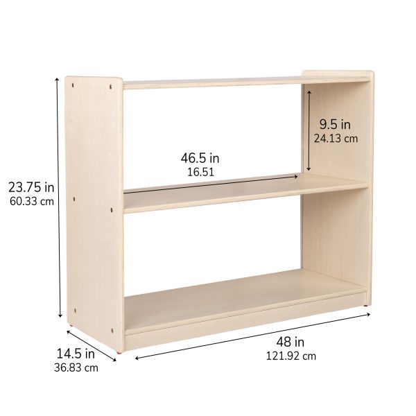 Mobile 24"H Storage with Clear Back - Assembled