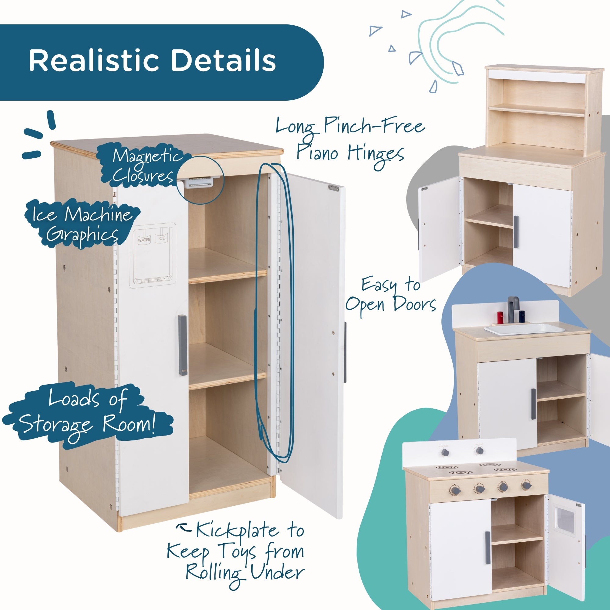 4-Piece Complete Kitchen Set - Assembled