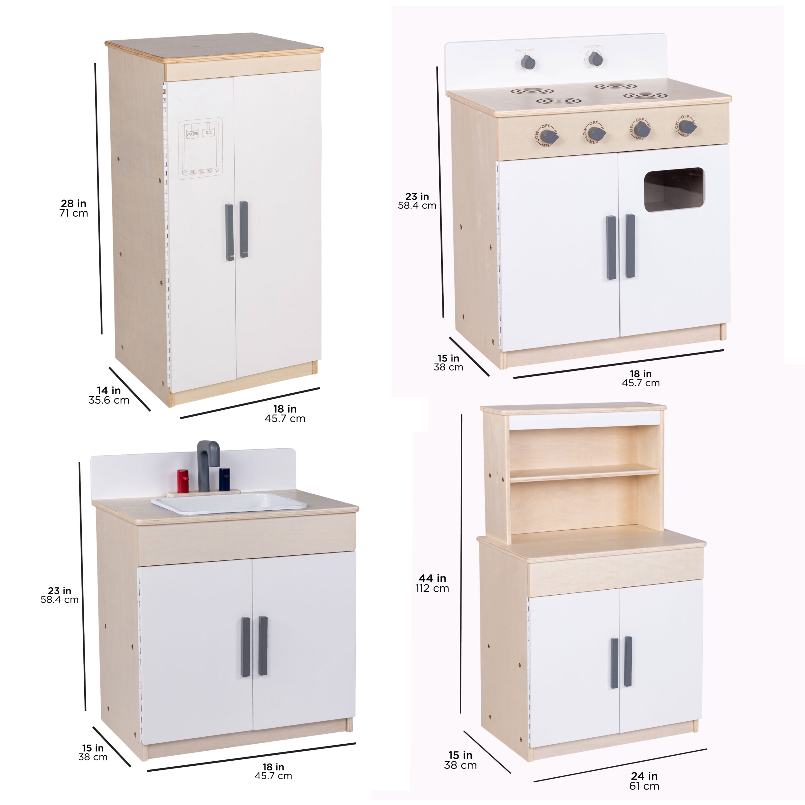4-Piece Complete Kitchen Set - Assembled