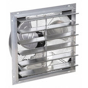 Airmaster Fan, Type: 16" Low Pressure Shutter Fan, Direct Drive, Model: EPRSM16, 115/230V, 1/30 HP, 1 Phase, Totally Enclosed Motor, CFM=1216