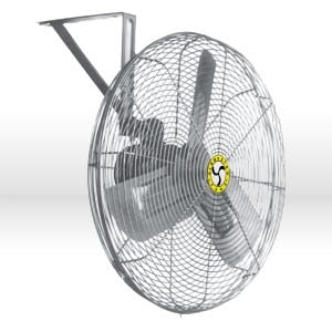 Airmaster Fan Industrial Wall-Ceiling Mount Fan, Type: Non-Oscillating, Horse Power: 1/3 HP, Style: 3 Speed, Volts: 115V, Model: I-30W2A, Size: 30" Wall / Ceiling Mount