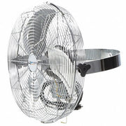 Airmaster Work Station Yoke Mount Commercial Fan, Size: 18", Model: I-18YM, 115V, 1 Phase, 3 Speed, Open Drip Proof, Ball Bearing Motor, Pull Change Switch included, 360 dg adjustable