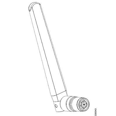 Cisco Aironet Dual-Band Omnidirectional Wi-Fi Antenna 2 DBi (2.4 GHz)/4 DBi (5 GHz) 1 Port Direct Mount RP-TNC Connector 1-Year Limited Hardware Warra