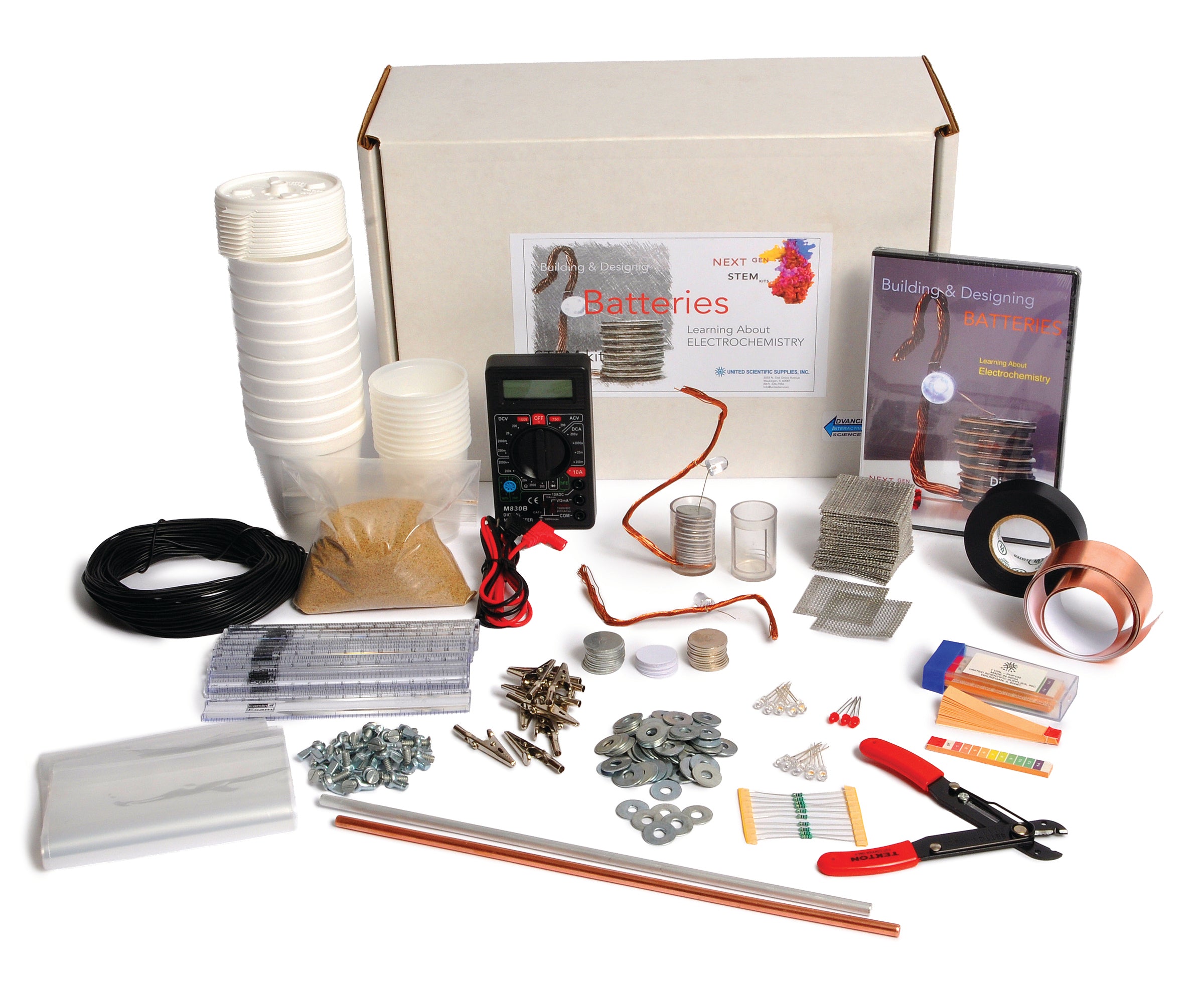 United Scientific® Building & Designing Batteries Stem Kit