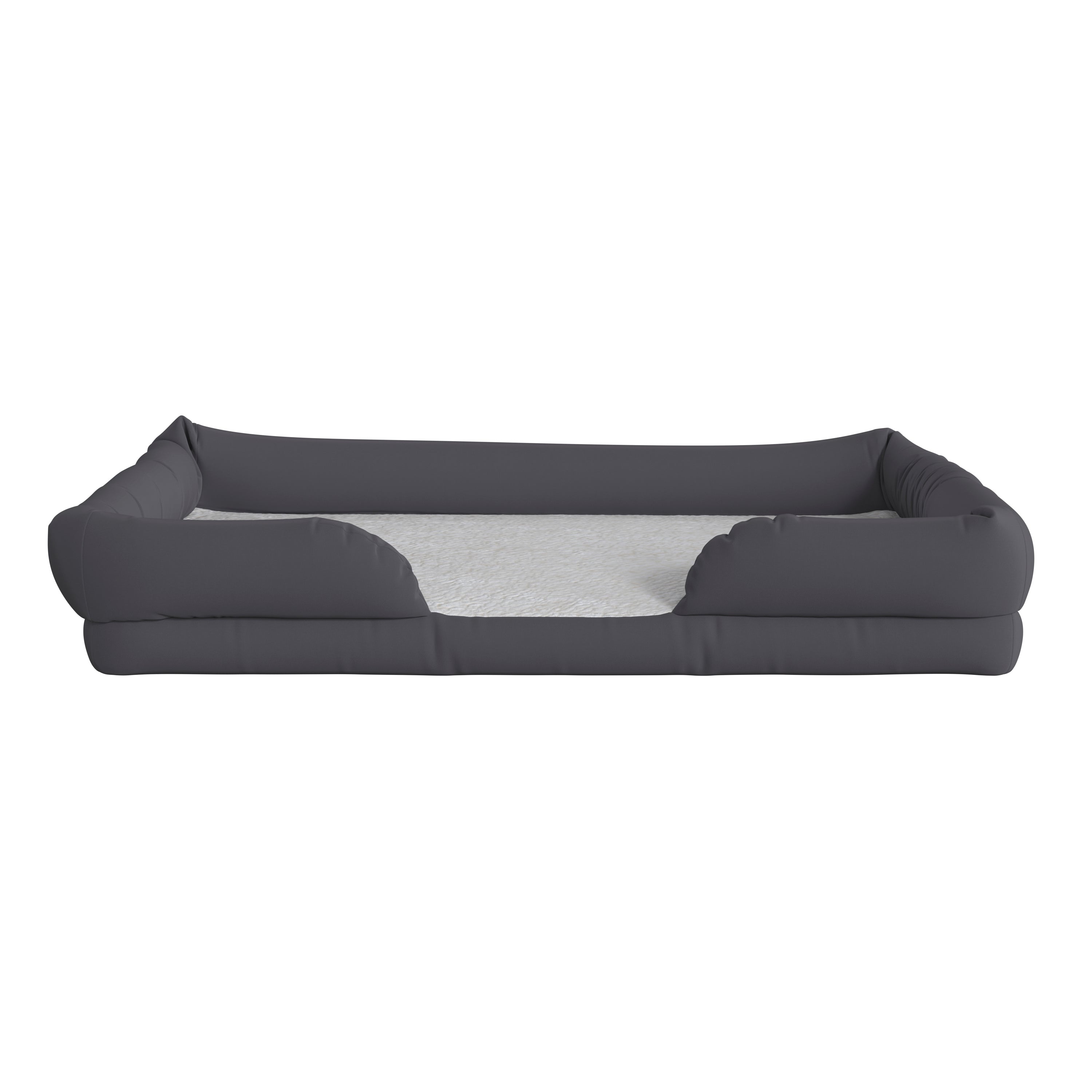 Cooper Orthopedic Comfy Memory Foam Joint Relief Bolster Dog Bed for Dogs up to 44 LBS. - Removable & Washable Cover, Non-Slip Bottom