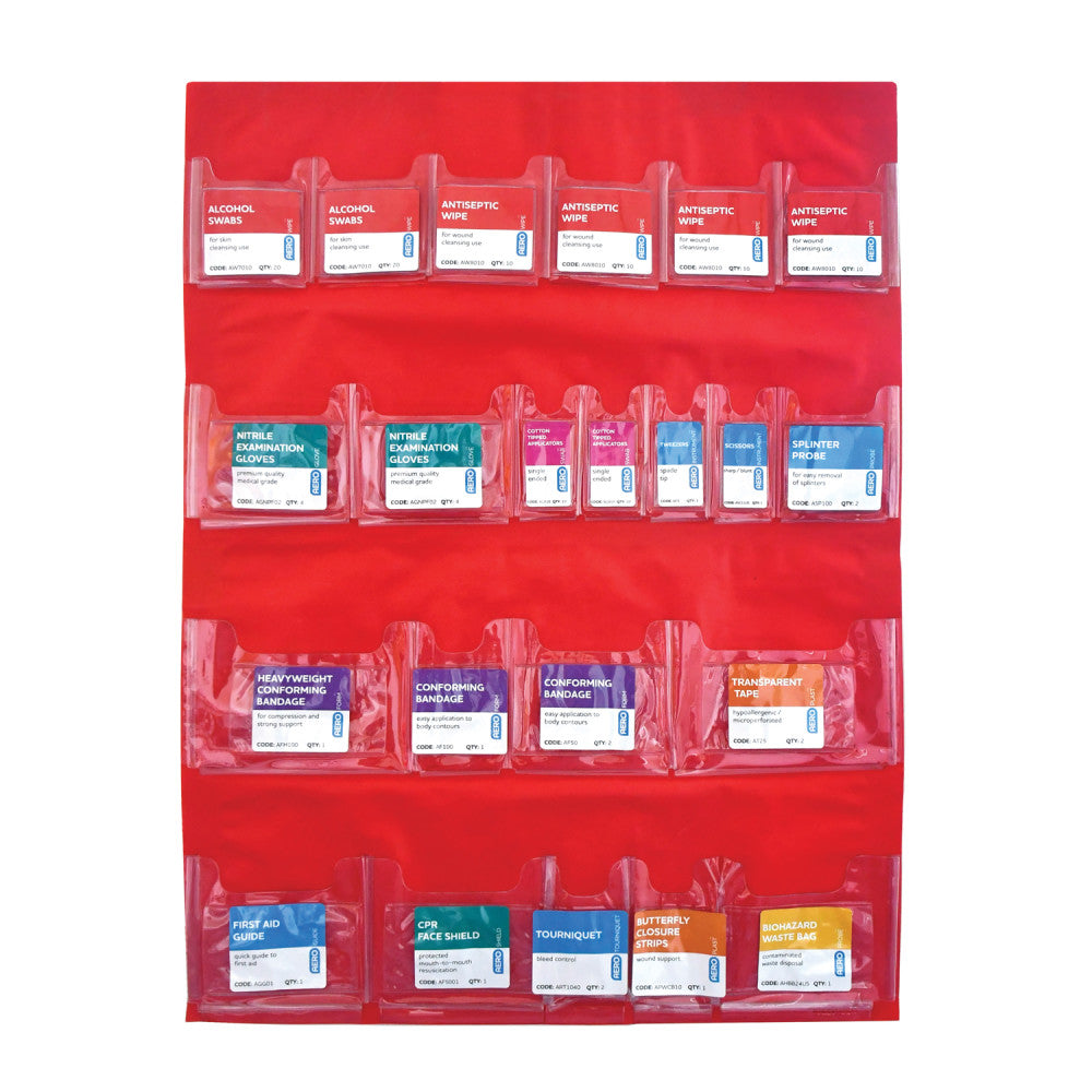 Surefill™ First Aid Cabinet Door Pocket 4 Shelf Empty