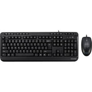Adesso - Akb-132Cb - Antimicrobial Multimedia Desktop Keyboard and Mouse - Black