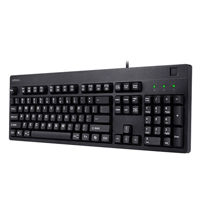 Adesso Antimicrobial Fingerprint Reader Keyboard, TAA Compliant
