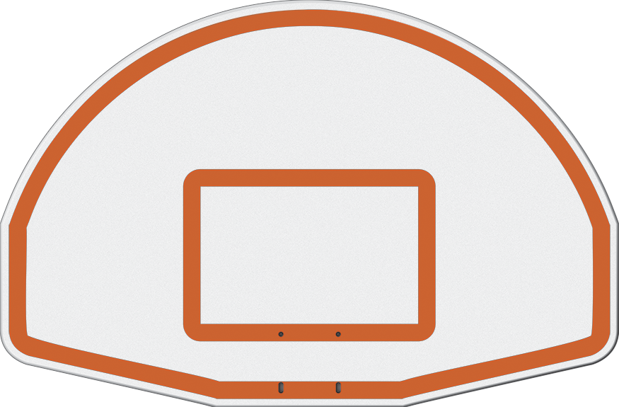 Basketball System - The Church Yard - (4 in. Sq. Pole with 40 in.  in.Play Safe in. Area) - 54 in. Aluminum Fan Backboard, Flex Goal