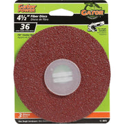 Gator 4-1/2 In. 36 Grit Fiber Disc (3-Pack)