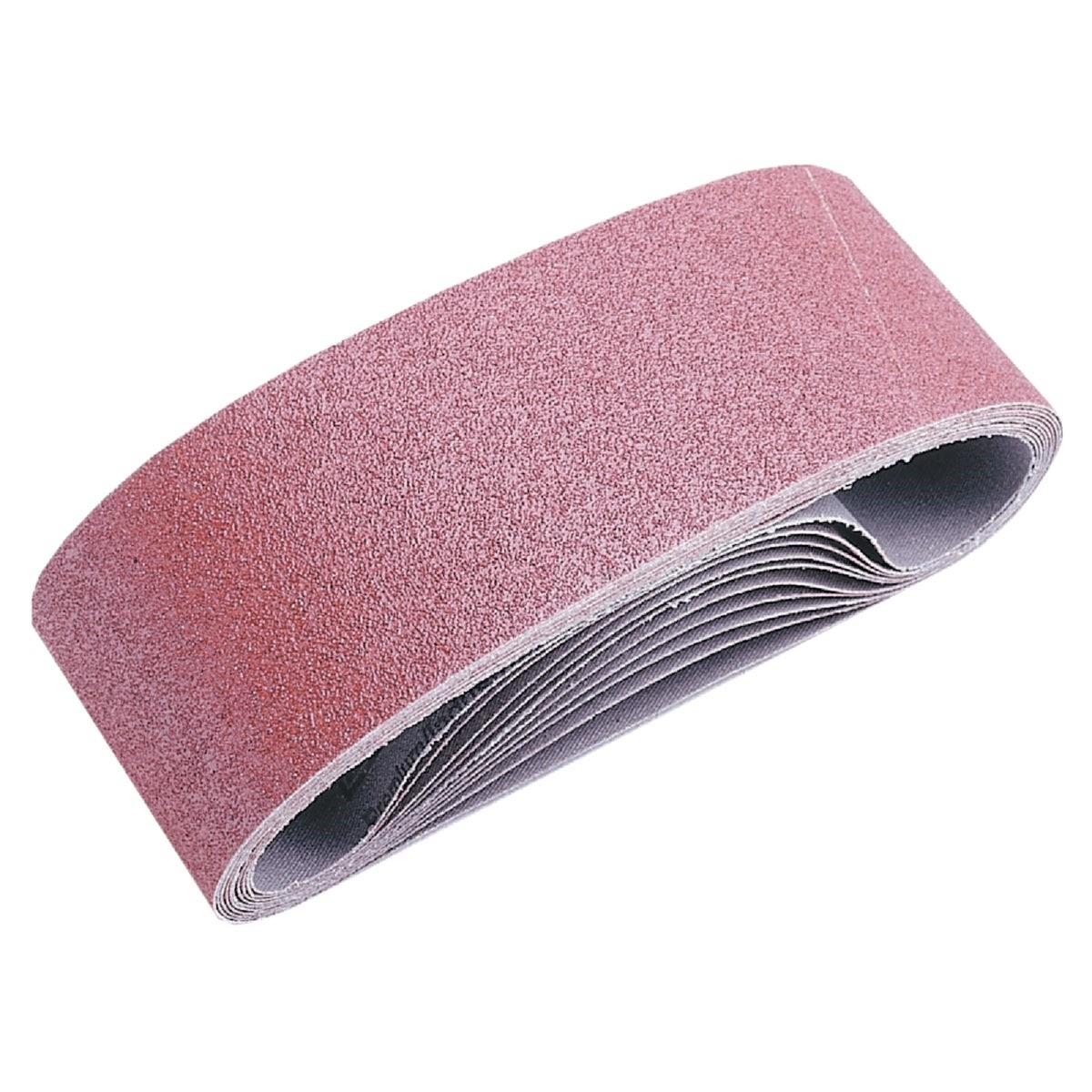 3 In. x 21 In. 80 Grit Dual Direction Sanding Belt (5-Pack)