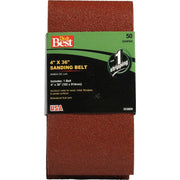 4 In. x 36 In. 50 Grit Heavy-Duty Sanding Belt