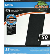 Gator 9 In. W x 11 In. L 50 Grit Emery Cloth (25-pack)