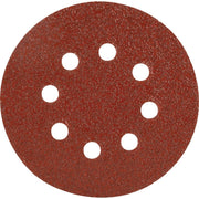 5 In. 40-Grit 8-Hole Pattern Vented Sanding Disc with Hook & Loop Backing (50-Pack)