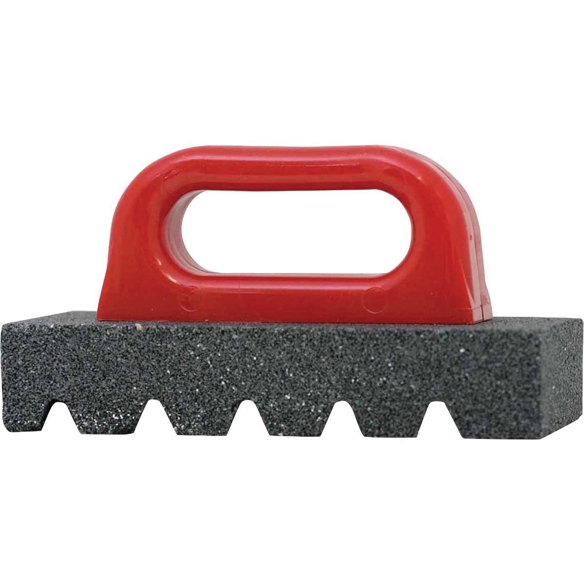 8 In. Fluted Rubbing Brick with Handle