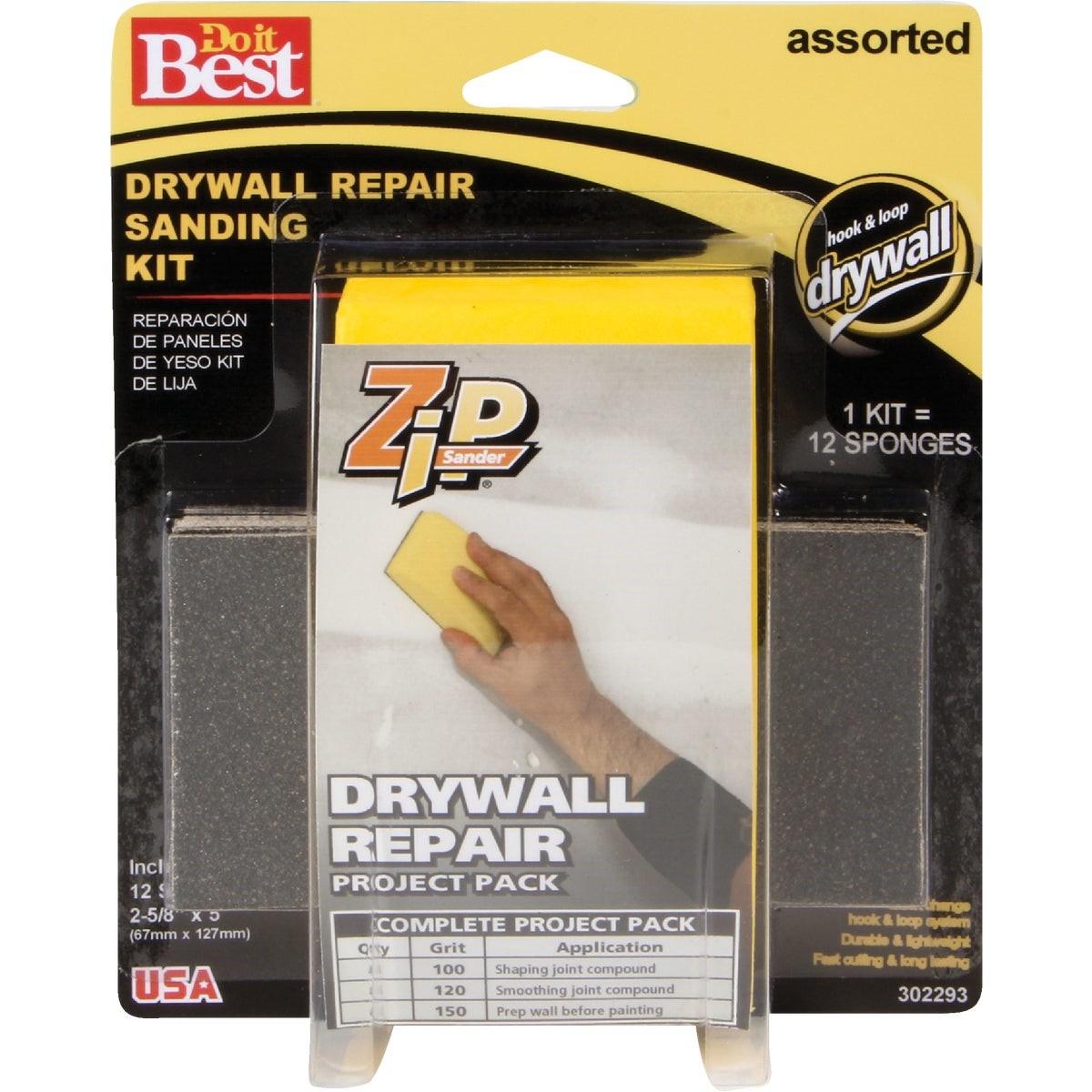 Zip Sander Drywall Repair Hand Sanding Kit