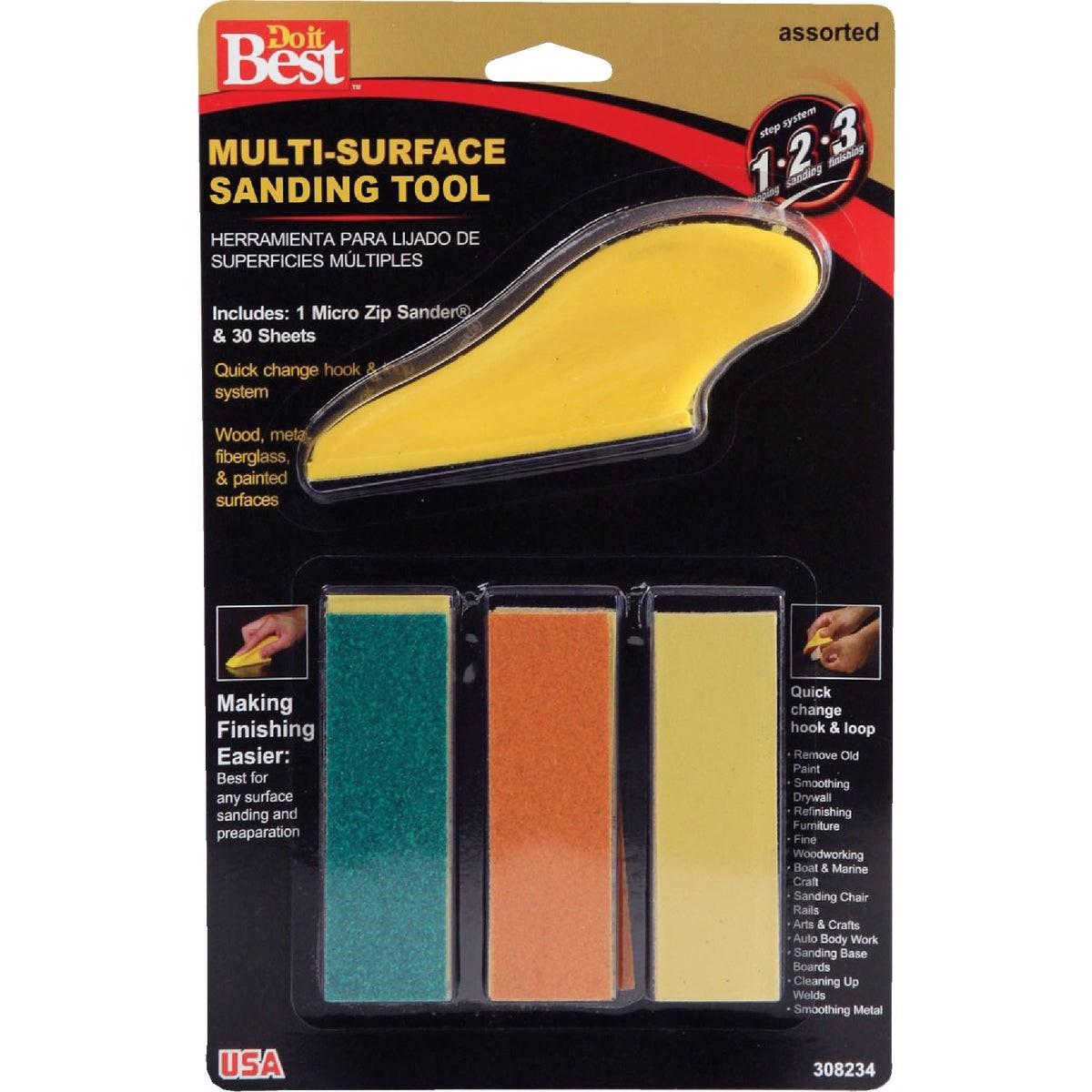 Micro Zip Sander Hand Sanding Kit