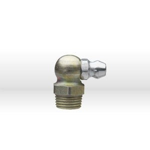 BULK GREASE FITTINGS, 90 Degree, 1/8" NPT Special Taper thread, 49/64" OAL, (Hole size .373 to .380)