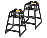 Alpine Industries Baby High Chair Espresso 2-pack