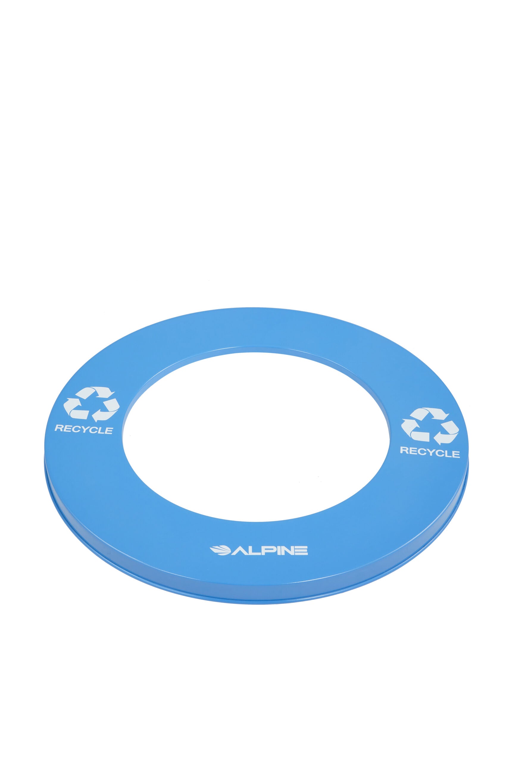 Alpine Industries Steel Flat Lid For 36 Gallon Trash Can, Blue