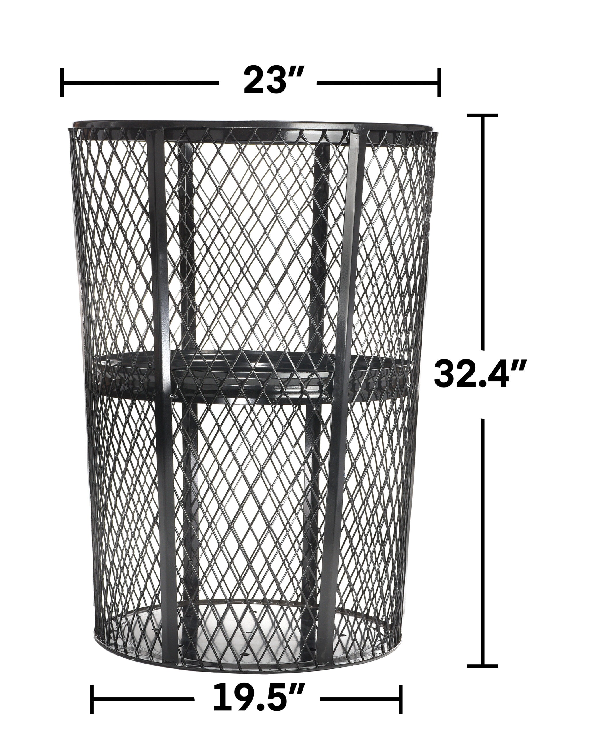48 Gallon Metal Mesh Outdoor Trash Receptical