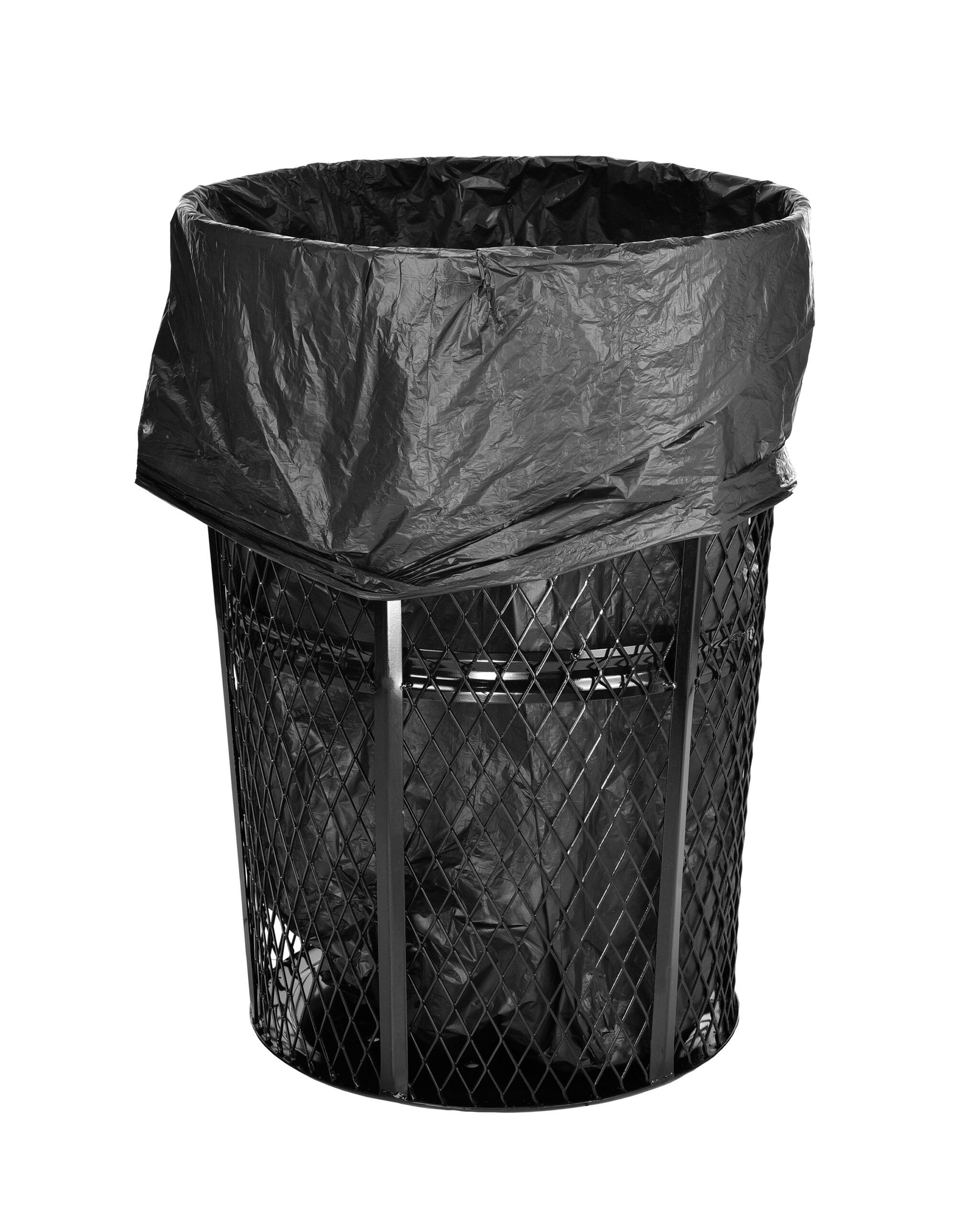 48 Gallon Metal Mesh Outdoor Trash Receptical