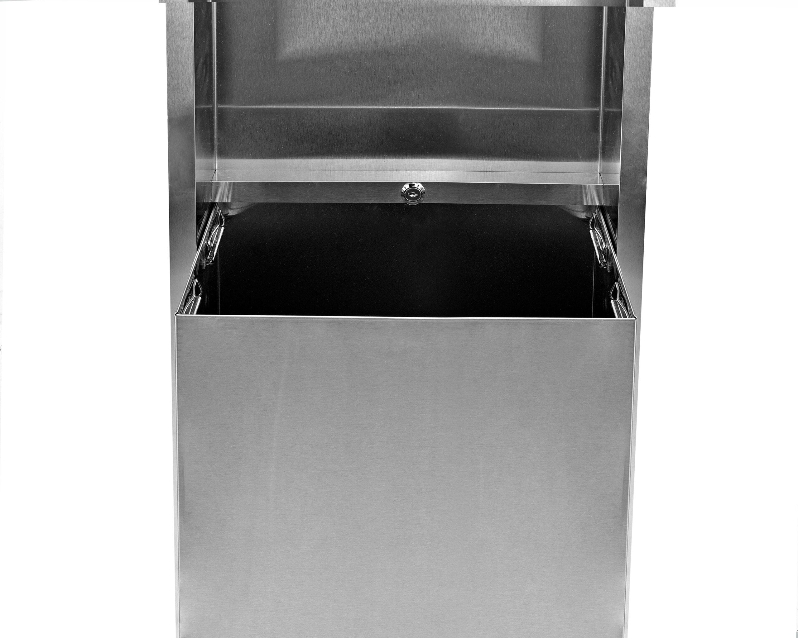 Recessed Paper Towel Dispenser / Waste Receptacle