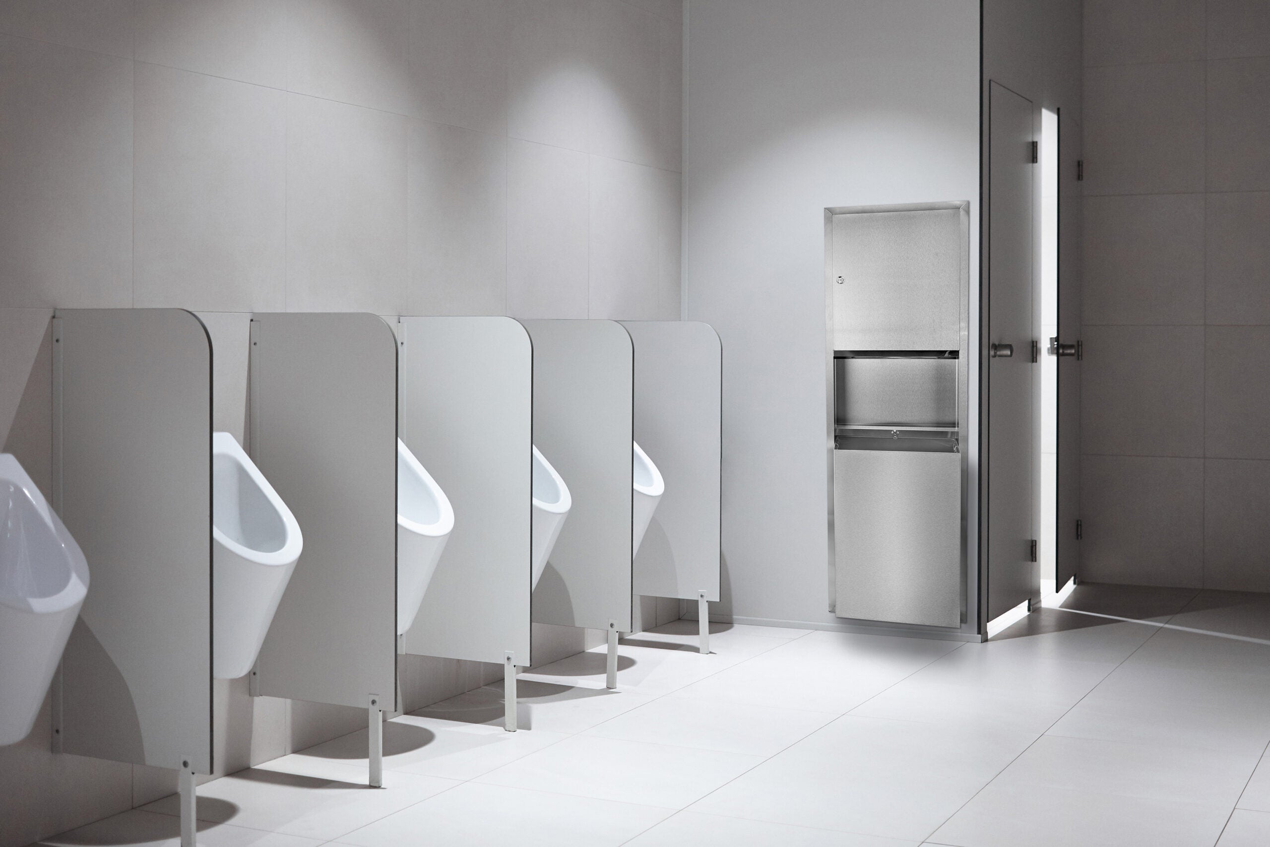Recessed Paper Towel Dispenser / Waste Receptacle