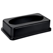 Alpine Industries Black Slim Trash Can Swing Lid