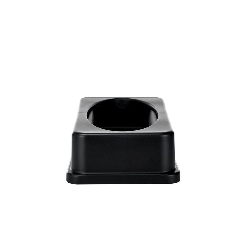 Alpine Industries Black Slim Trash Can Swing Lid