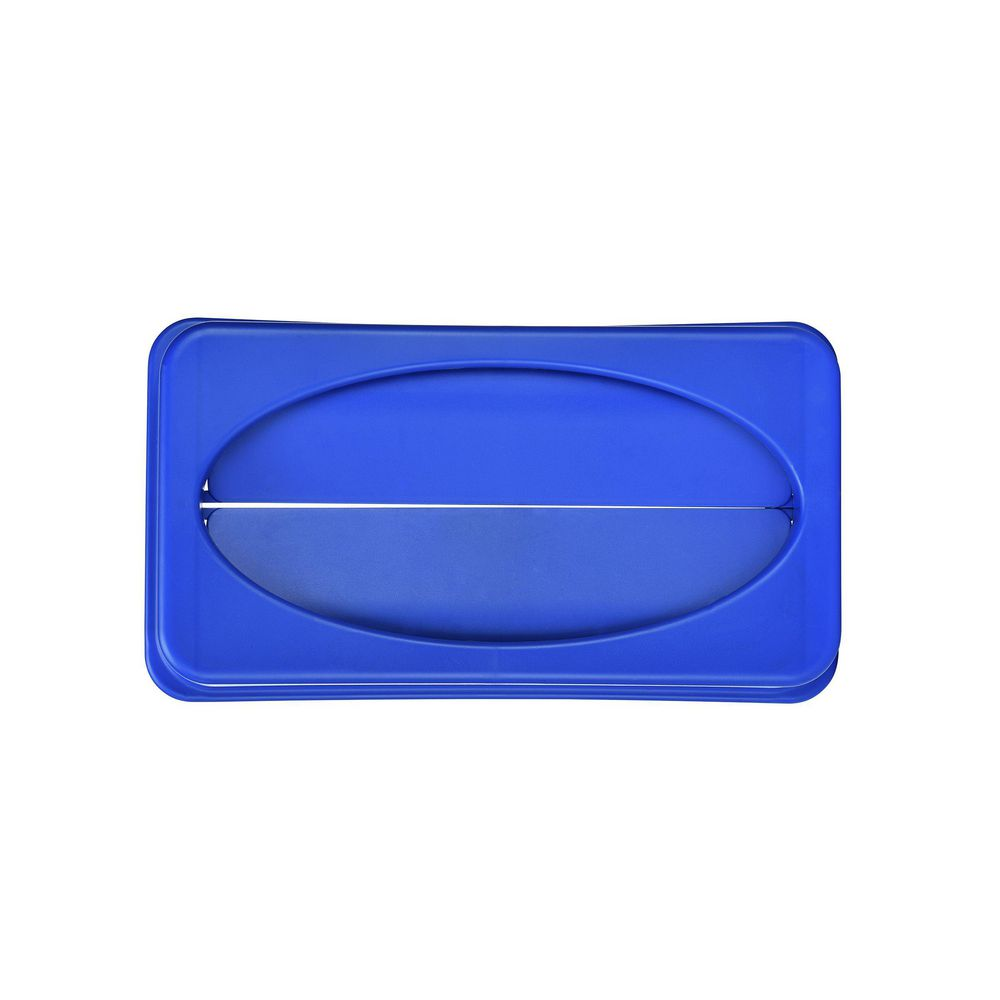 Alpine Industries Blue Slim Trash Can Swing Lid