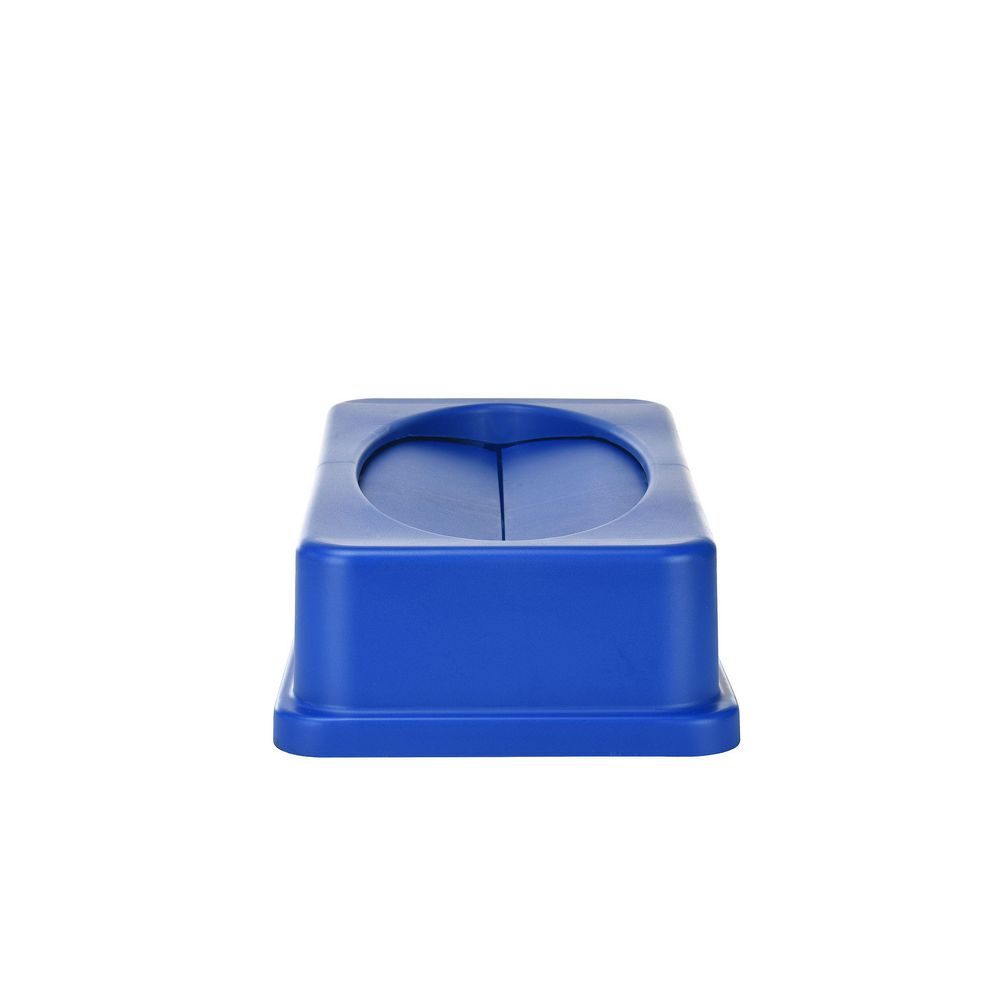 Alpine Industries Blue Slim Trash Can Swing Lid