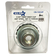 All-Pro Cup Brush, Twist Knot, 2.75", .020” Steel, Clamshell, 12/CS