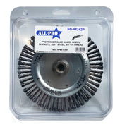 All-Pro Stringer Bead Wheel, 7", 56Knot, .020” Steel, Clamshell, 5/CS