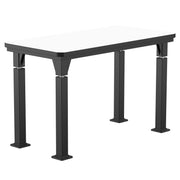 NPS® Aero-Lift Table, Signature Frame, 24" x 48", Whiteboard Top, Surface Color: Black, Frame Color: Black