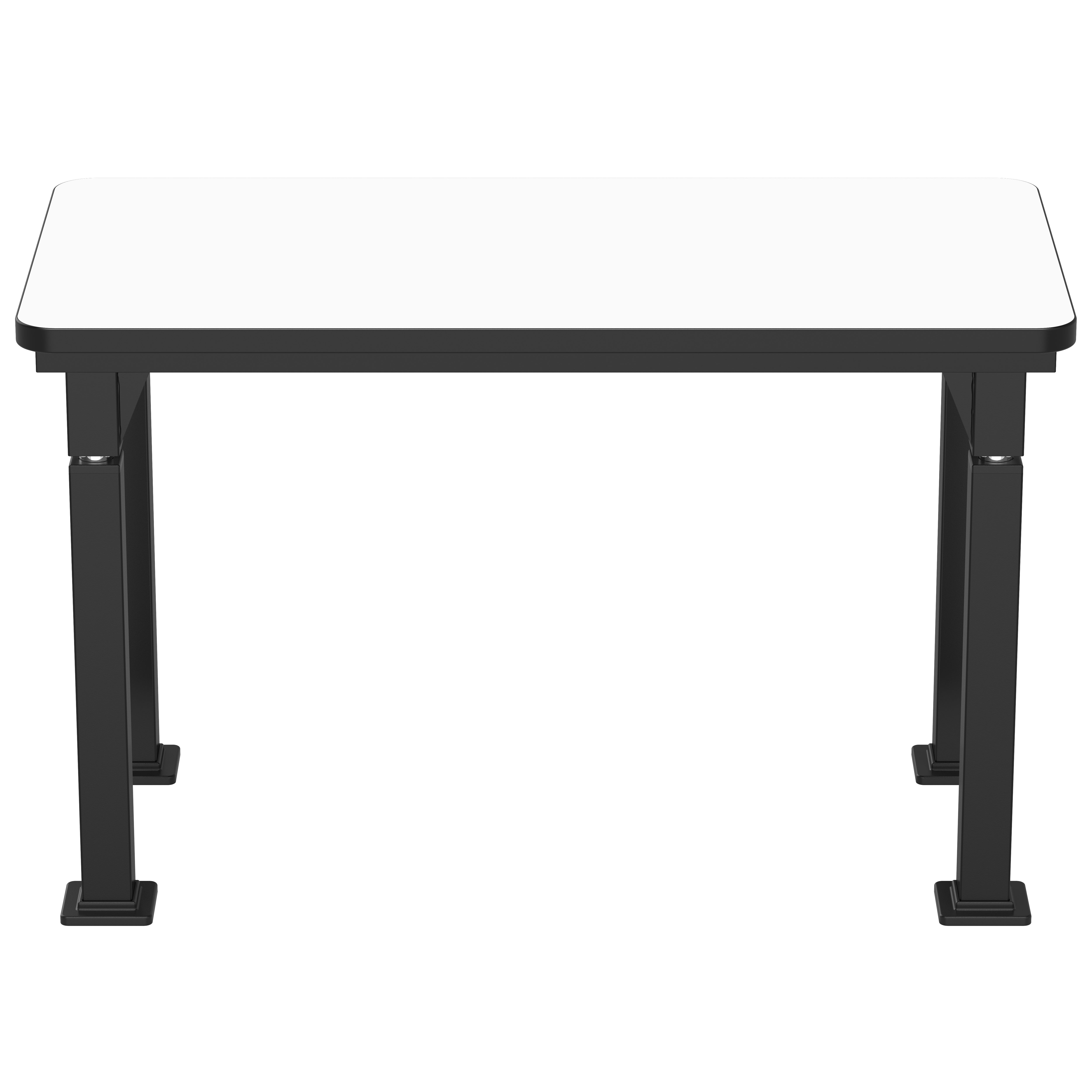 NPS® Aero-Lift Table, Signature Frame, 24" x 48", Whiteboard Top, Surface Color: Black, Frame Color: Black