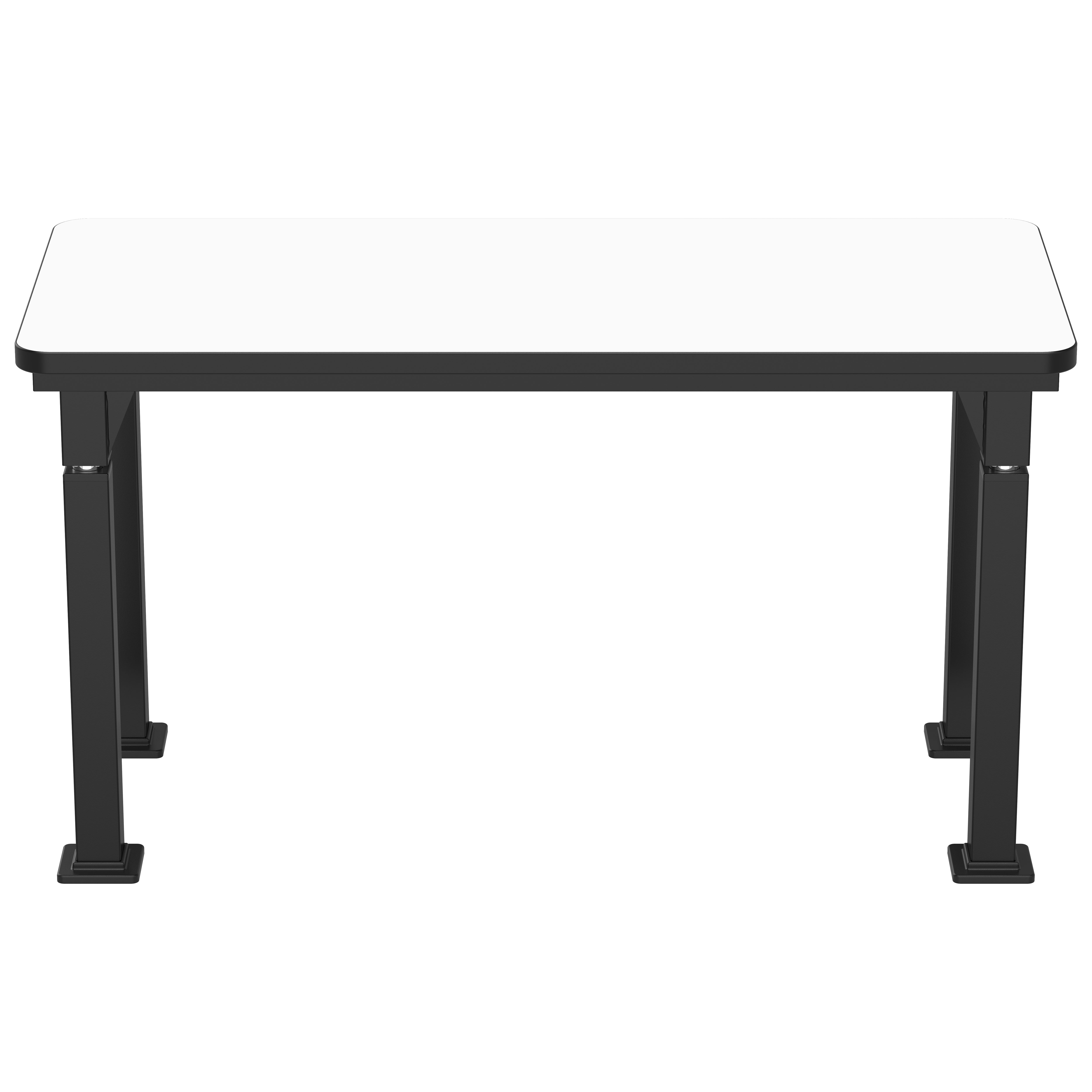 NPS® Aero-Lift Table, Signature Frame, 24" x 54", Whiteboard Top, Surface Color: Black, Frame Color: Black
