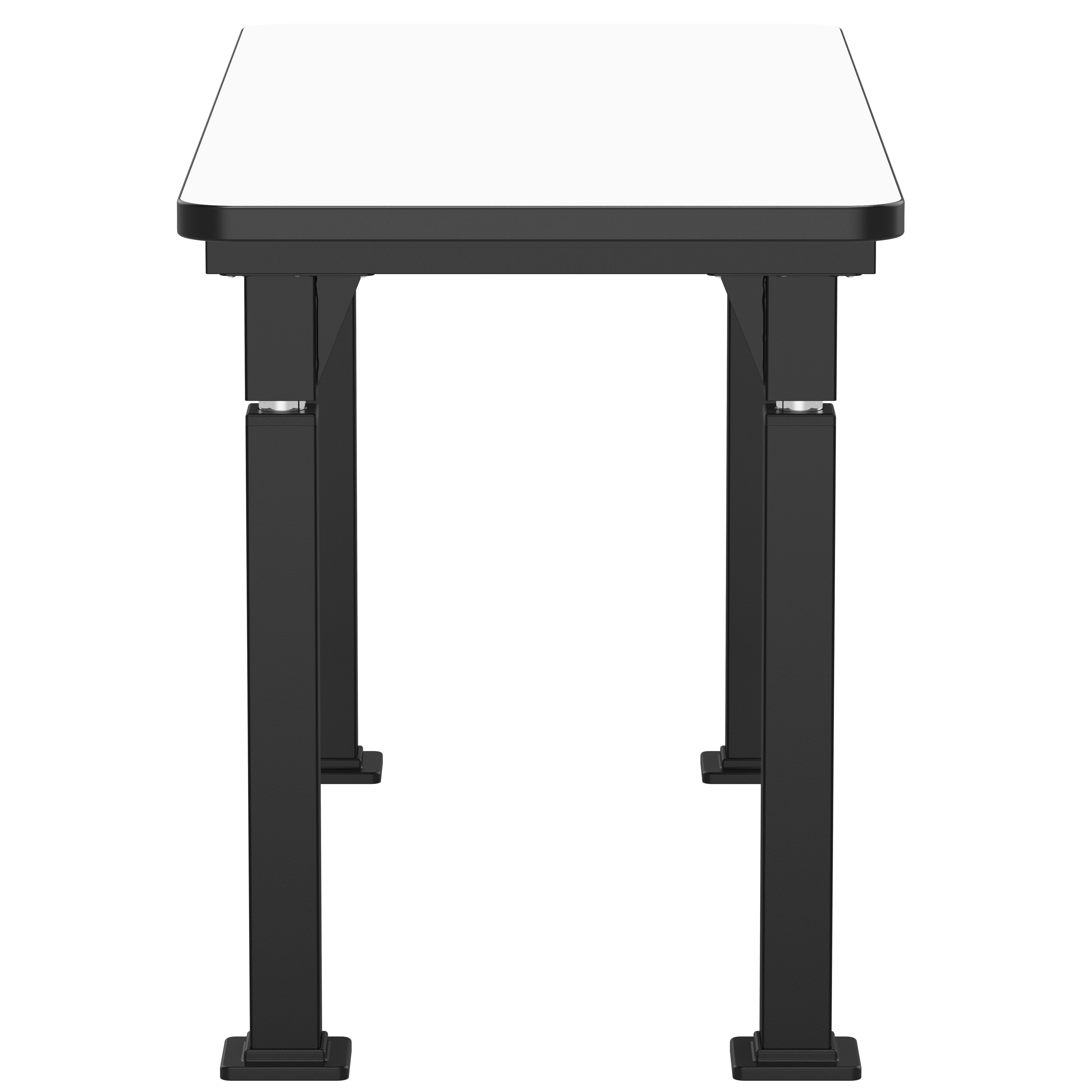 NPS® Aero-Lift Table, Signature Frame, 24" x 54", Whiteboard Top, Surface Color: Black, Frame Color: Black
