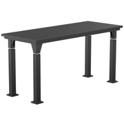 NPS® Aero-Lift Table, Signature Frame, 24" x 60", Chemical Resistant Top, Surface Color: Black, Frame Color: Black