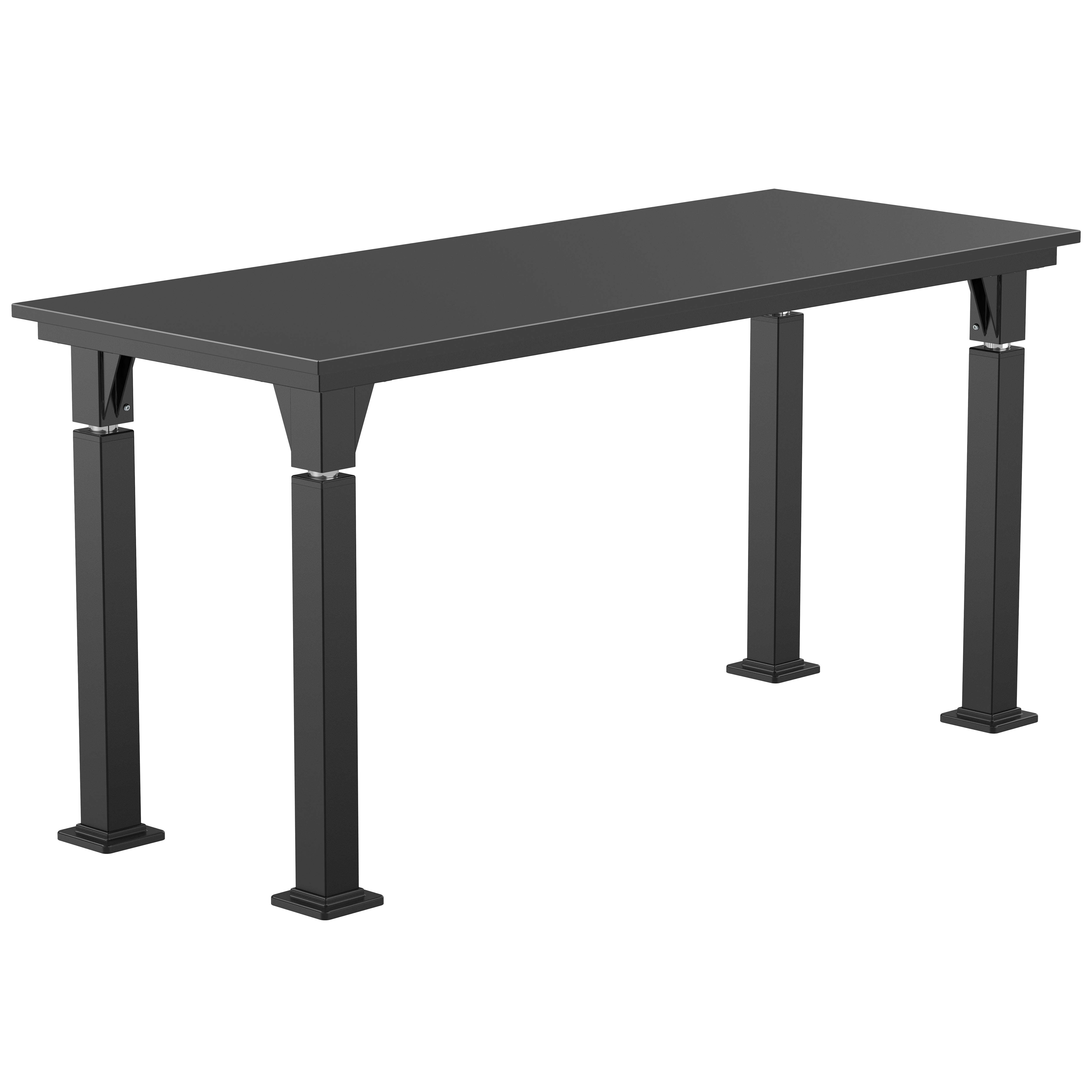 NPS® Aero-Lift Table, Signature Frame, 24" x 60", Phenolic Top, Surface Color: Black, Frame Color: Black